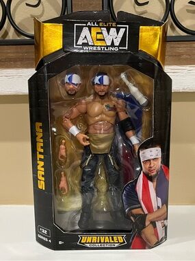 AEW Wrestling Santana Action Figure TNA Champion Toy New Complete